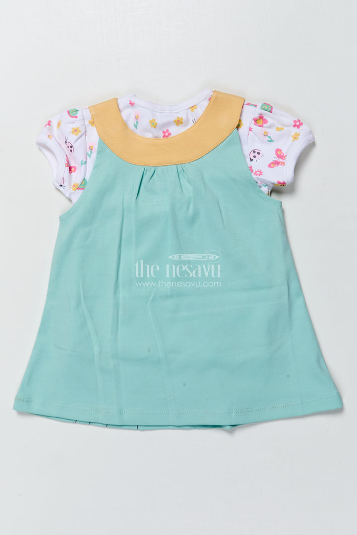 Girls Casual Cotton Dress Set with Bear Embroidery for Everyday Wear