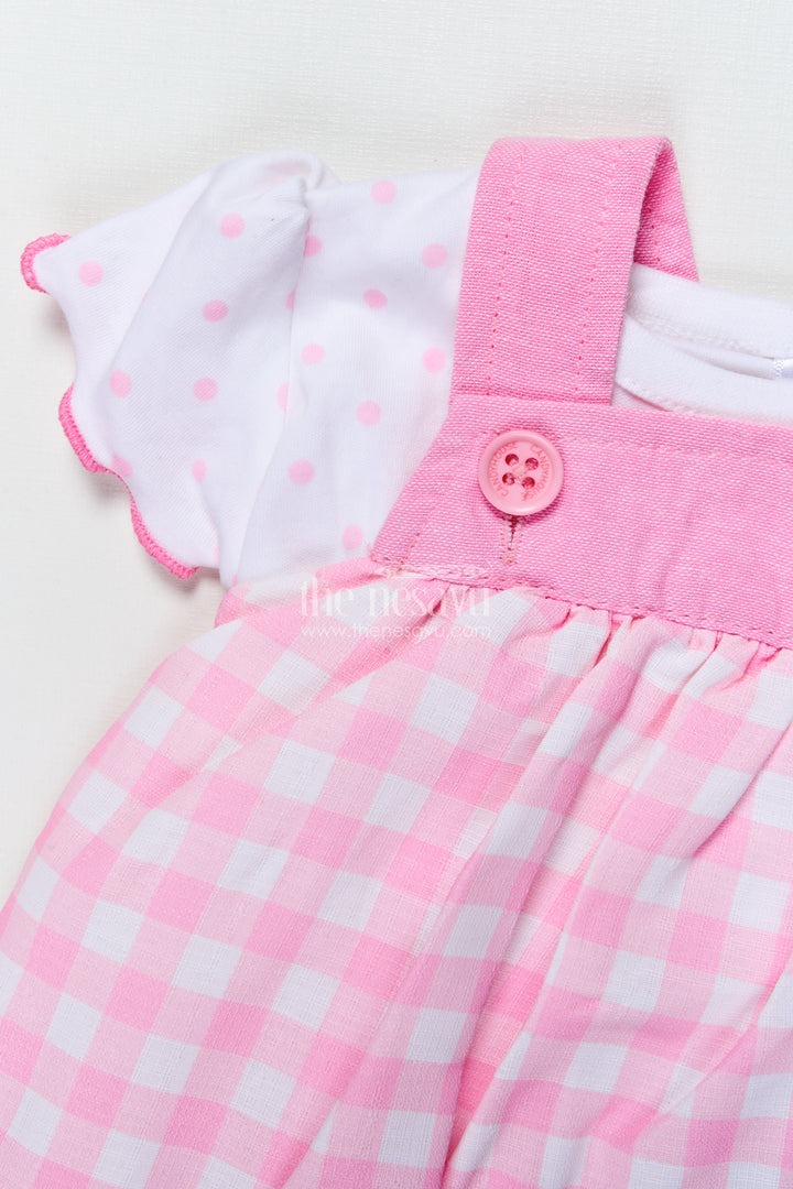 Baby Girl Frock with Bunny and Strawberry Appliqué for Adorable Everyday Style