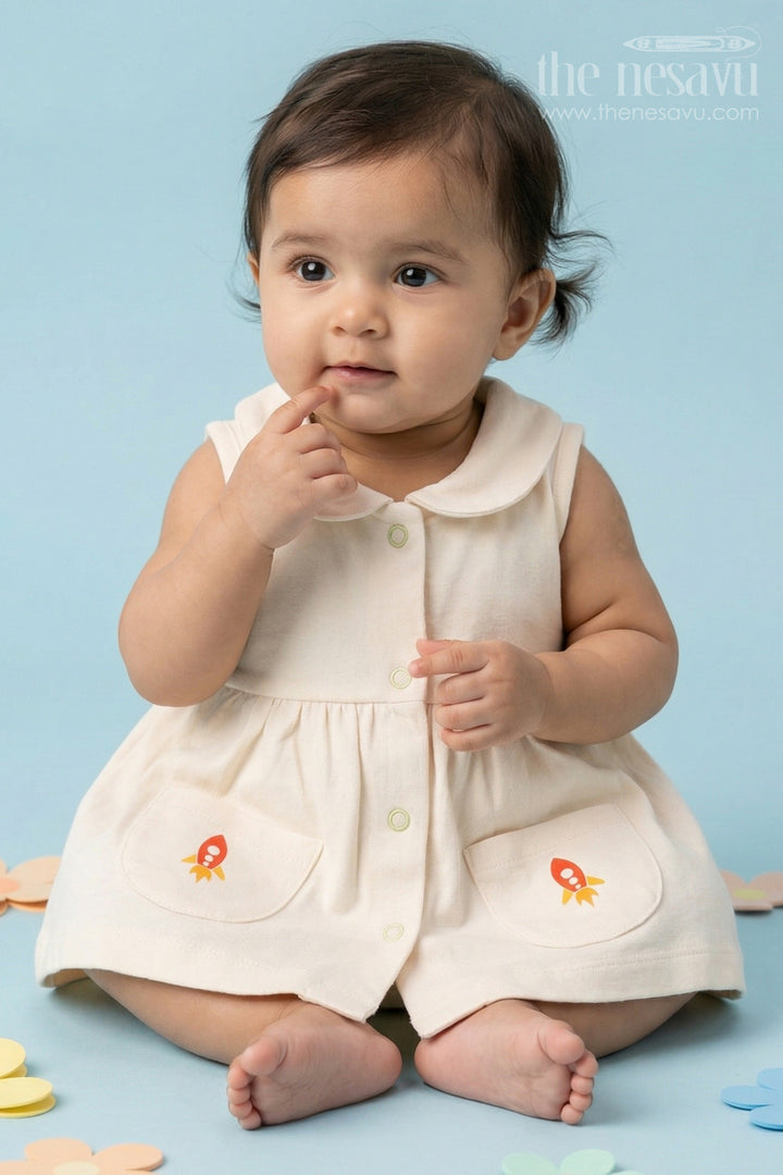Baby Girl Cotton Frock for First Outings