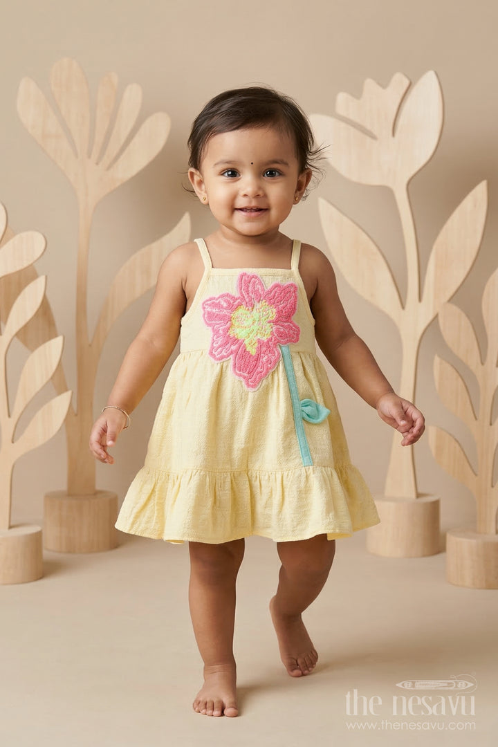 Baby Cotton Frock for Birthday and Family Celebrations