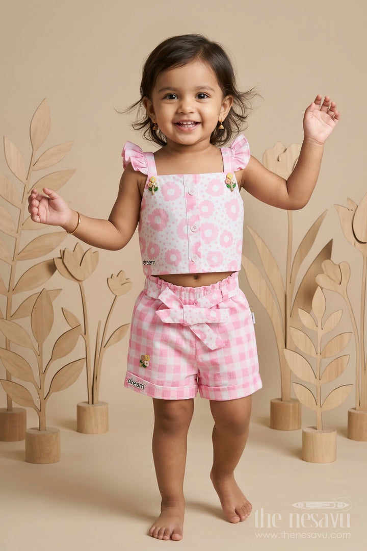 Baby Girl Outfit Set for Summer Outings and Toddler Playtime