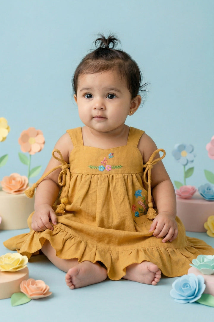 Baby Girl Cotton Frock for Summer Outings and Daily Wearable Cloths