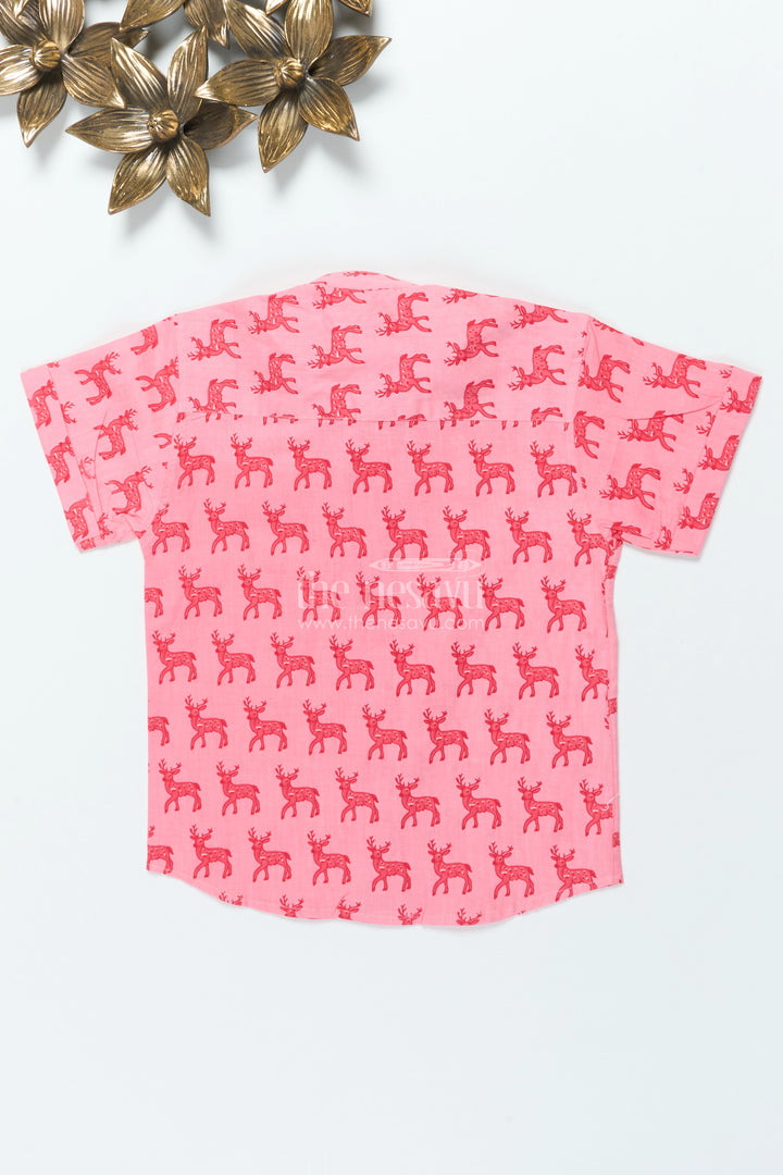 Boys Animal Print Cotton Shirt for Everyday Wear and Playful Outings