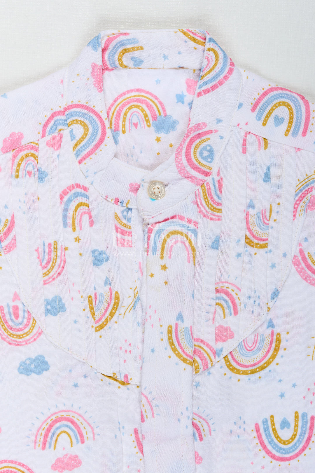 Short Sleeve Rainbow Shirt For Toddlers