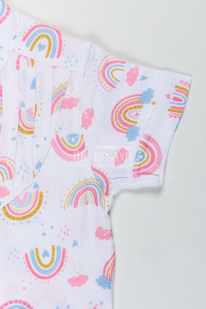 Short Sleeve Rainbow Shirt For Toddlers