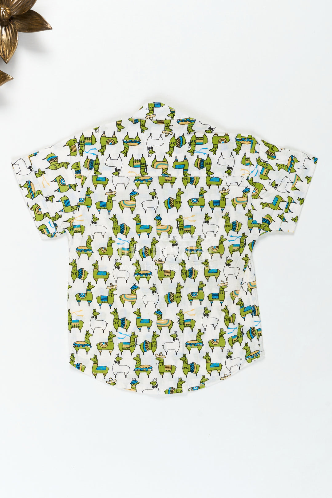 Jungle Theme Animal Print Shirt For Boys Lightweight Summer Wear