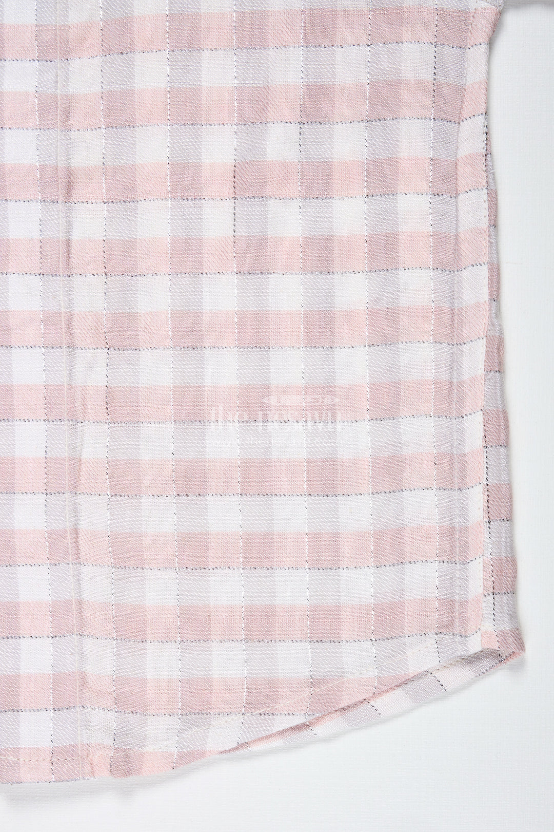 Boys Beige Checkered Shirt In Cotton Blend For Everyday Comfort And Style