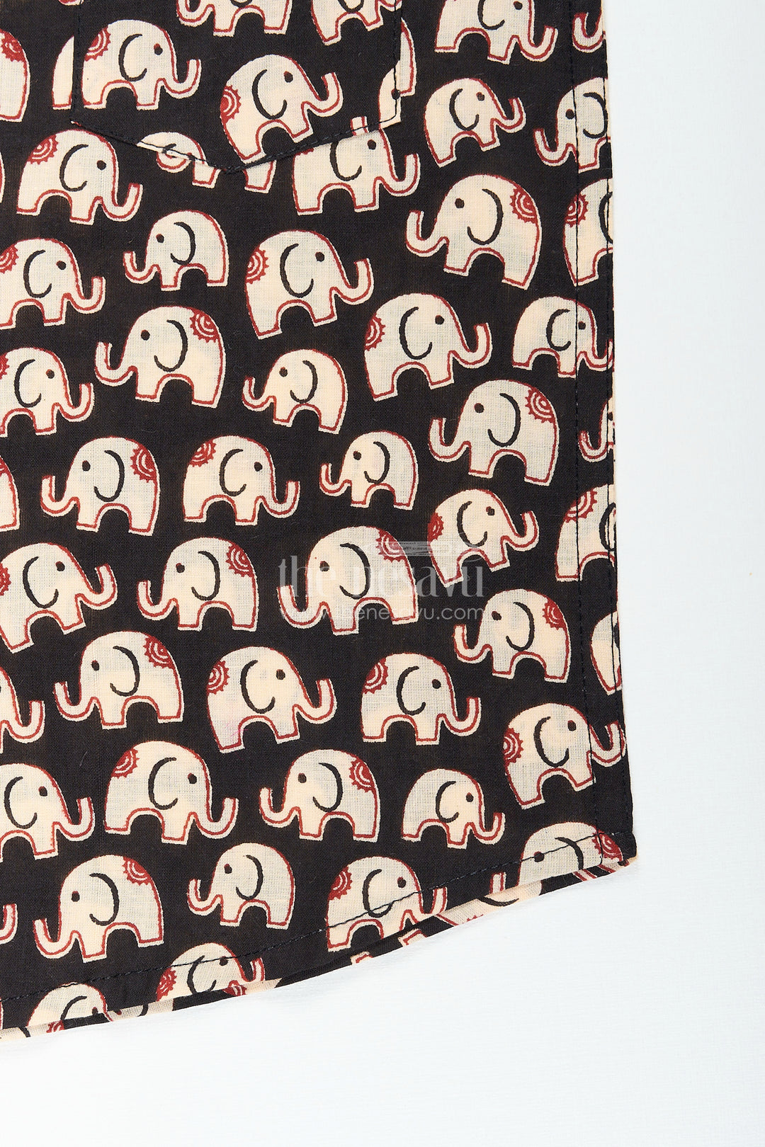 Boys elephant print cotton shirt for school events and playdates