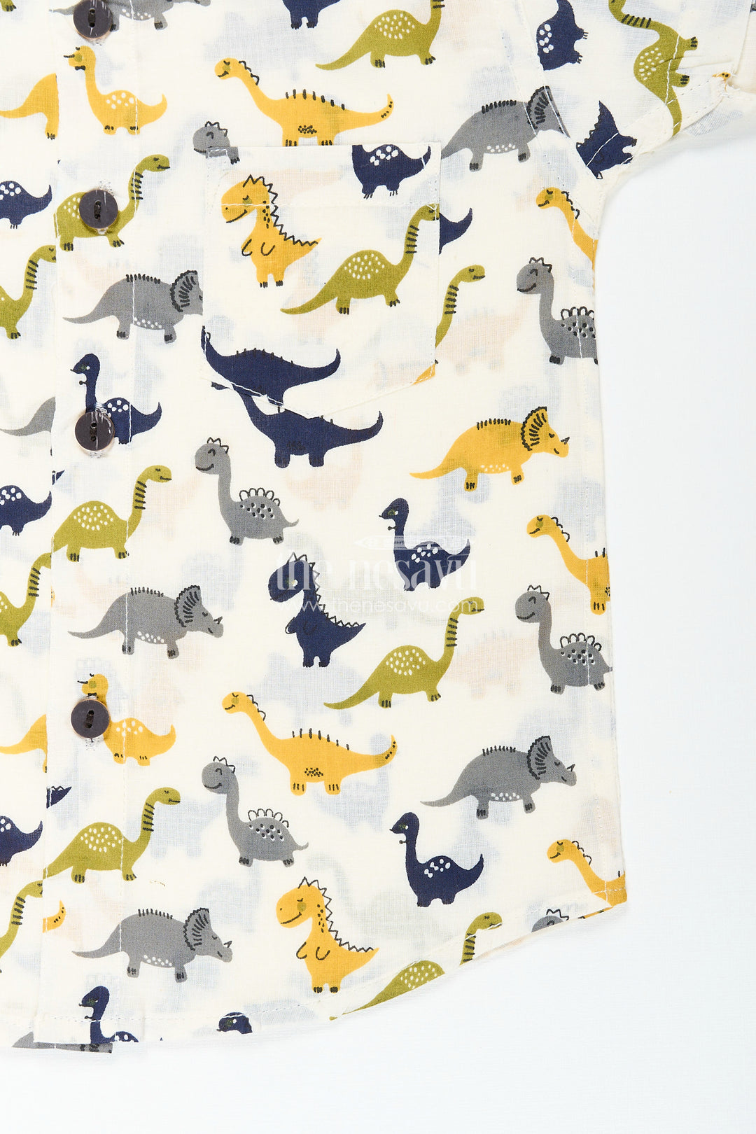 Boys dinosaur print cotton shirt for birthdays and weekend wear