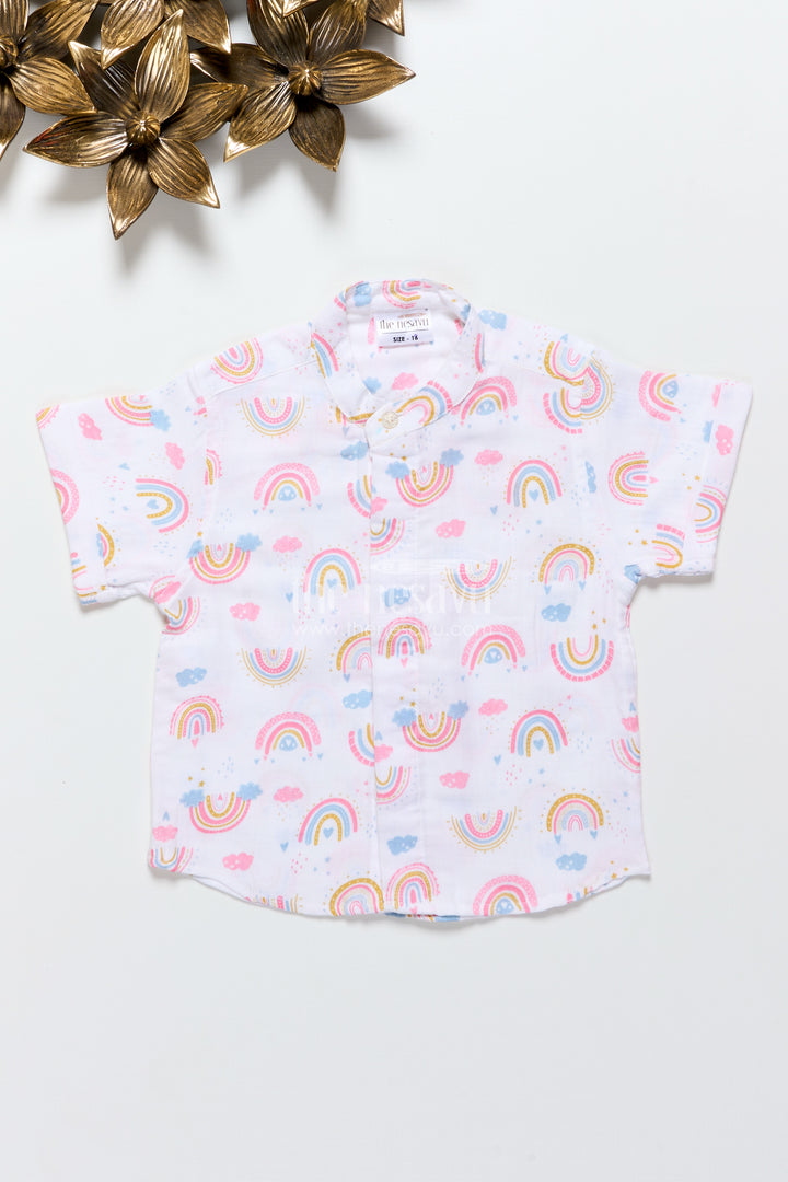 Boys muslin printed shirt for everyday comfort and style
