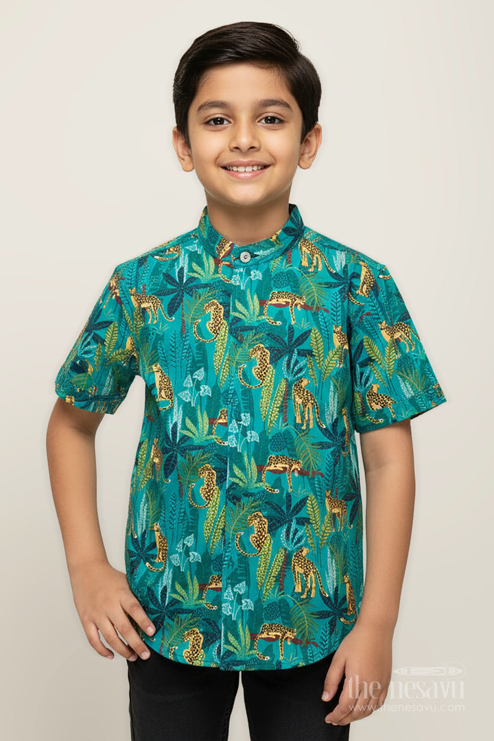 Boys Animal Print Shirt for Zoo Trips and Everyday Play