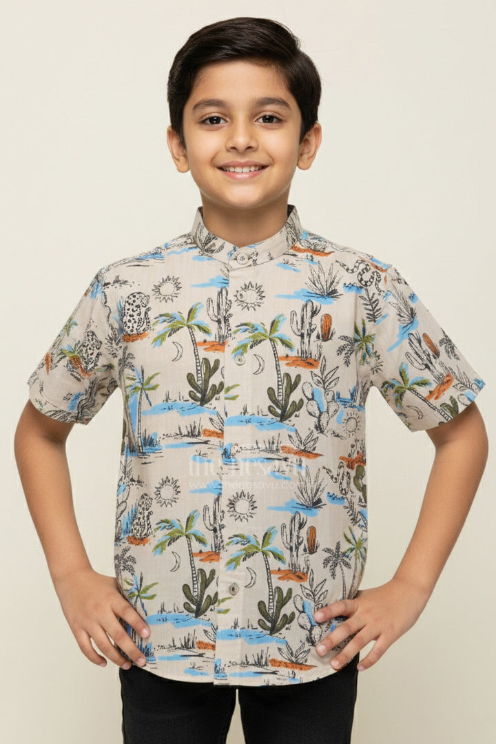 Boys Printed Shirt for Nature Walks and Everyday Adventures