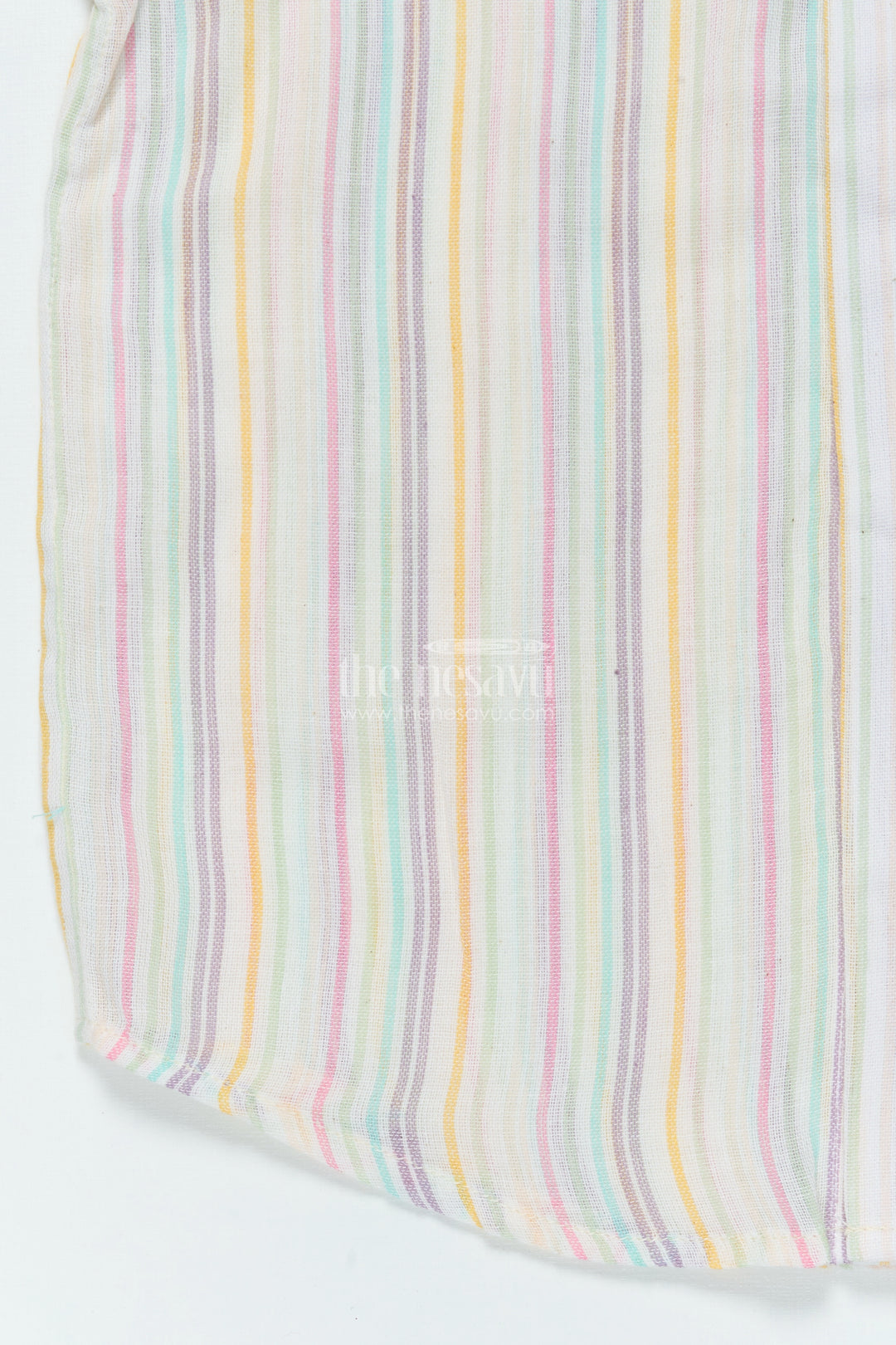 Boys Zari Cotton Shirt for Ethnic School Day and Festive Dressing