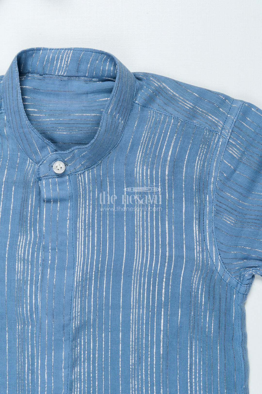 Boys Zari Cotton Shirt for Ethnic School Days and Casual Celebrations