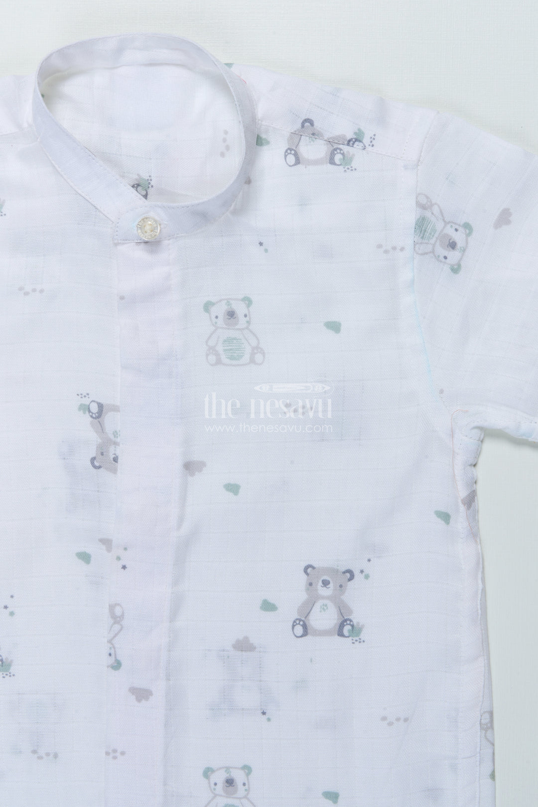 Boys Muslin Cotton Shirt with Animal Print for Playdates and Summer Comfort