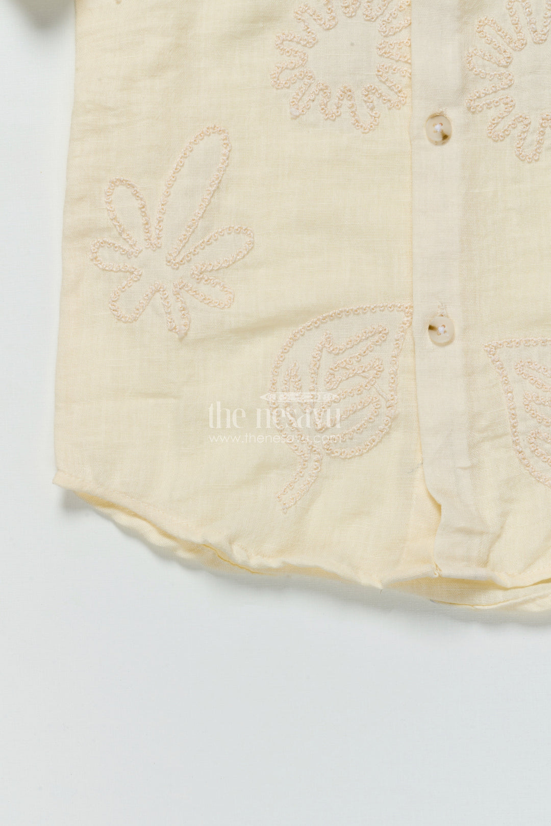 Boys Embroidered Cotton Shirt for Ethnic Day and Casual Festive Wear