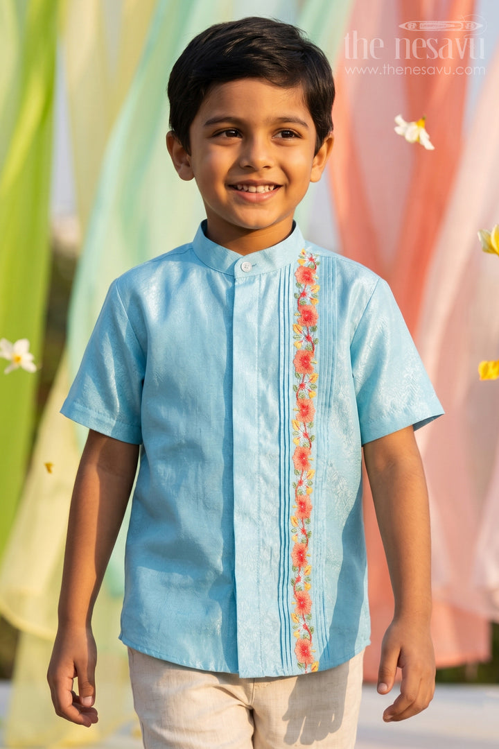 Boys Silk Shirt for Weddings and Festive Events