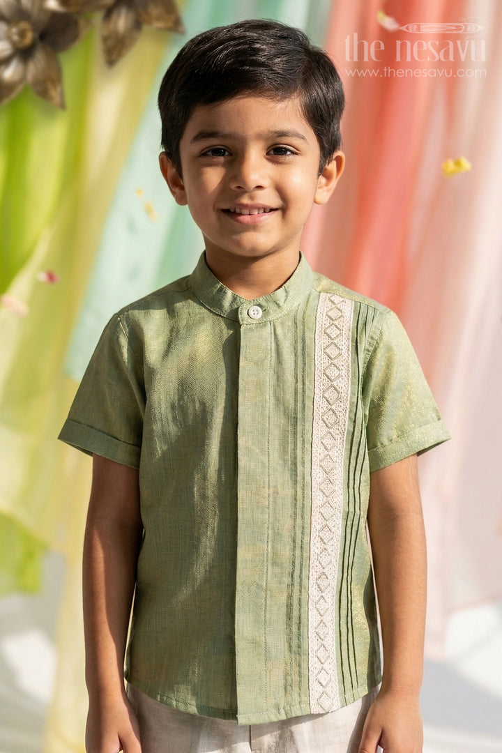 Boys Silk Shirt for Festive and Traditional Occasions