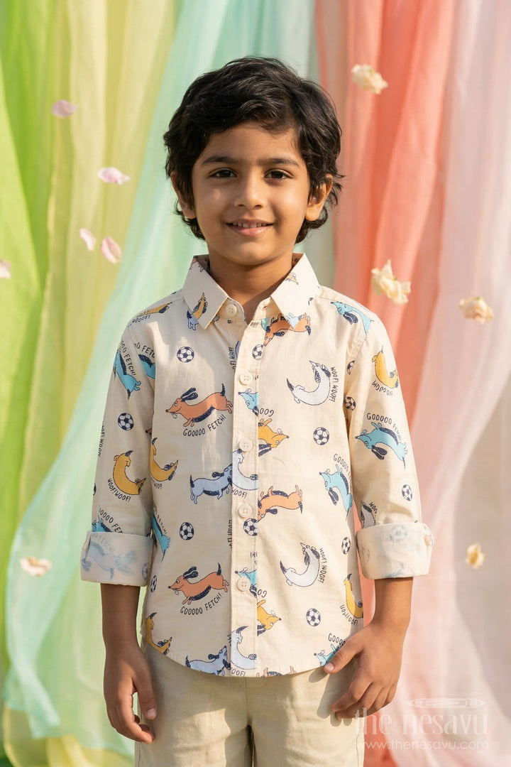 Boys Cotton Shirt for Everyday Outings and Playtime