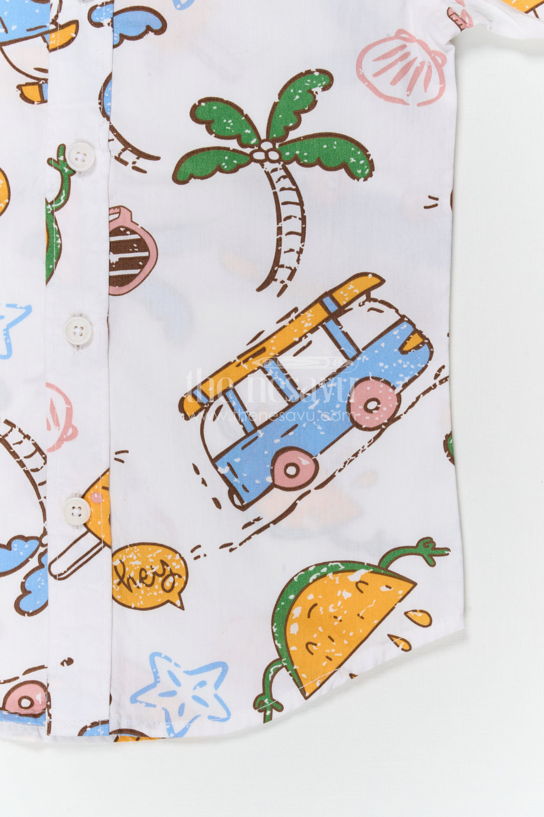 Boys Cotton Printed Shirt for Casual Outings and Playtime