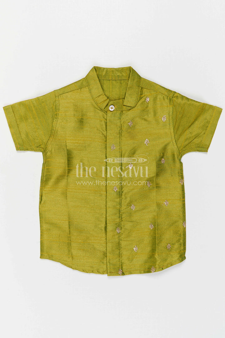 Boys Silk Shirt for Festive Occasions and Traditional Functions