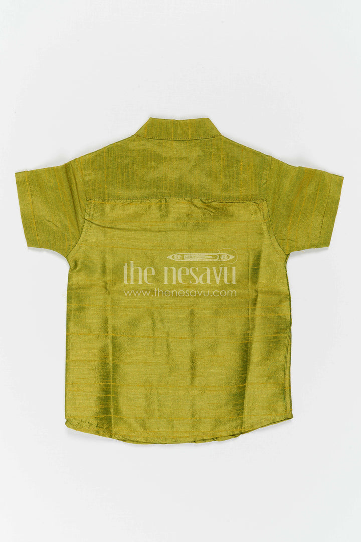 Boys Silk Shirt for Festive Occasions and Traditional Functions