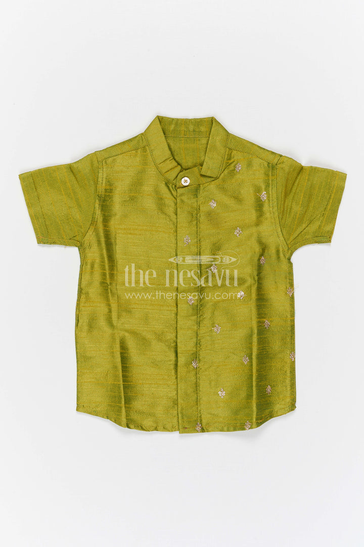 Boys Silk Shirt for Festive Occasions and Traditional Functions
