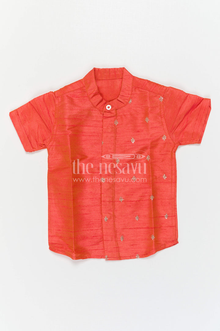 Boys Silk Shirt for Festive Weddings and Family Celebrations