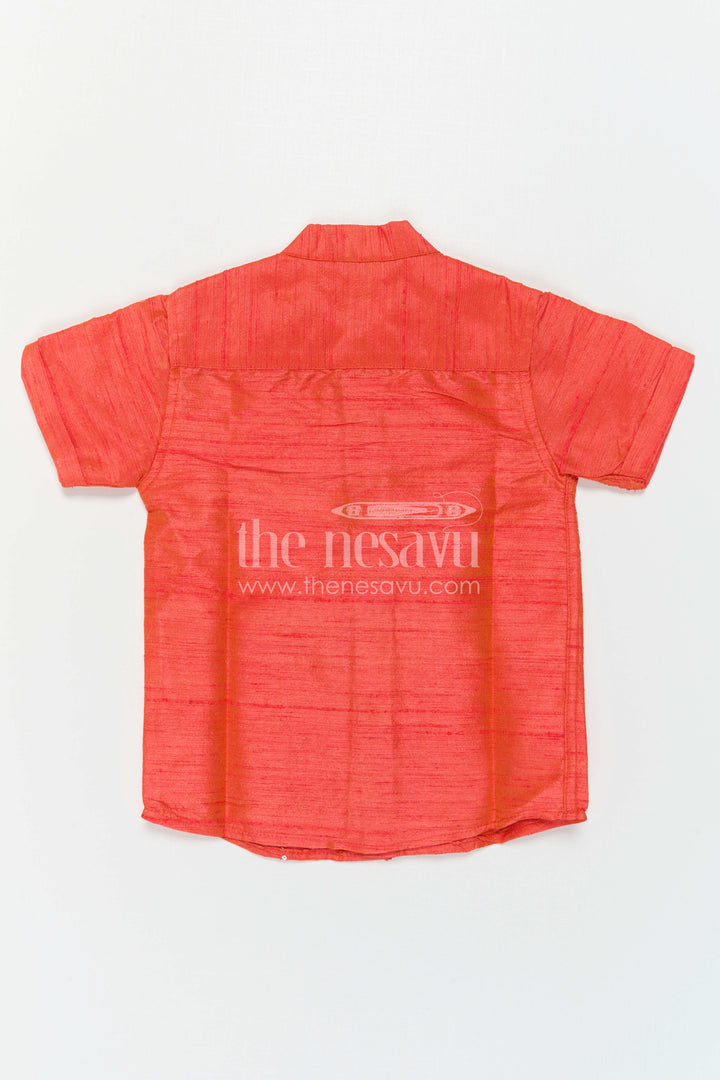 Boys Silk Shirt for Festive Weddings and Family Celebrations