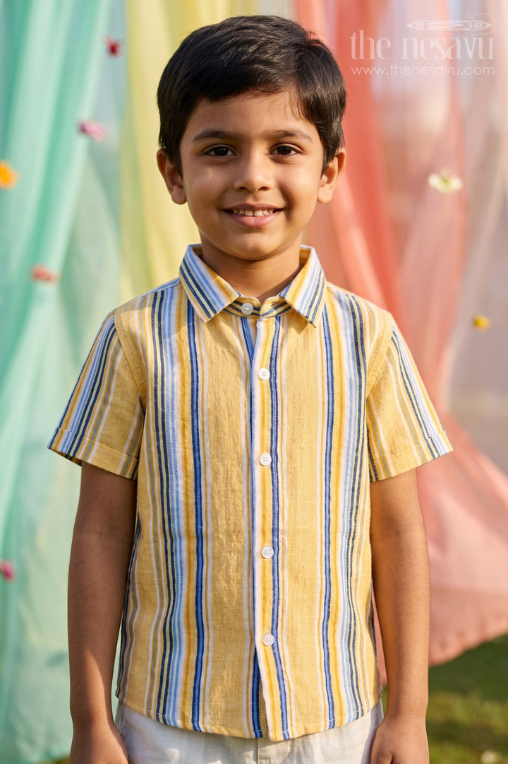 Boys Cotton Shirt for Casual Outings and Everyday Wear