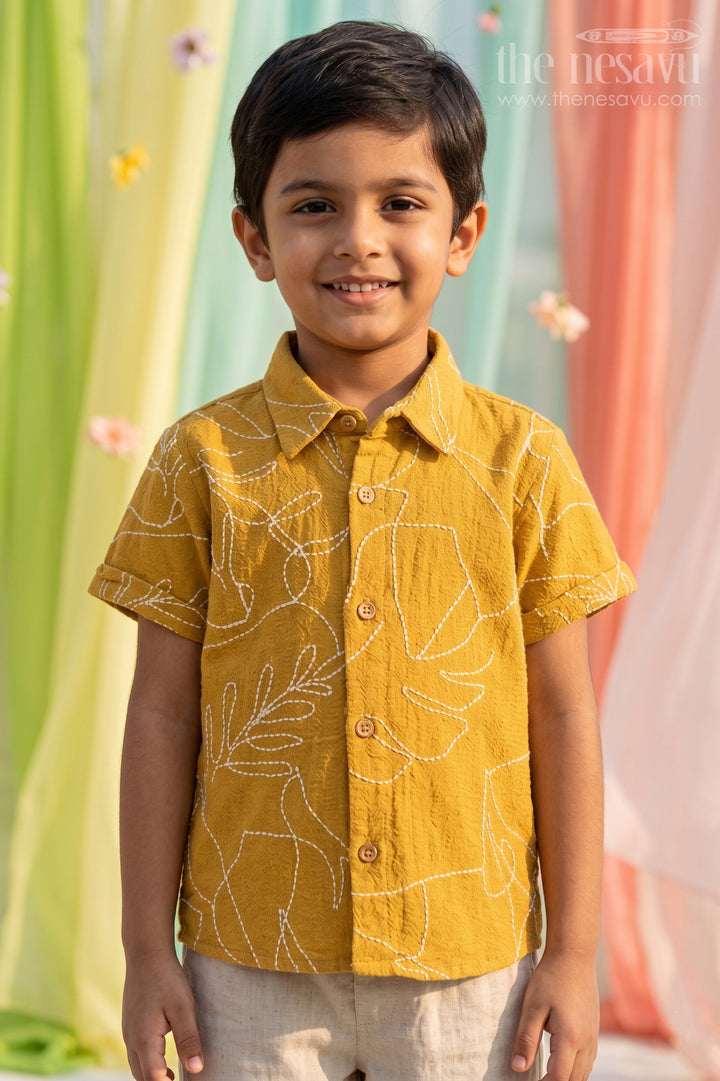 Boys Cotton Shirt for Playful Dates and Everyday Comfort