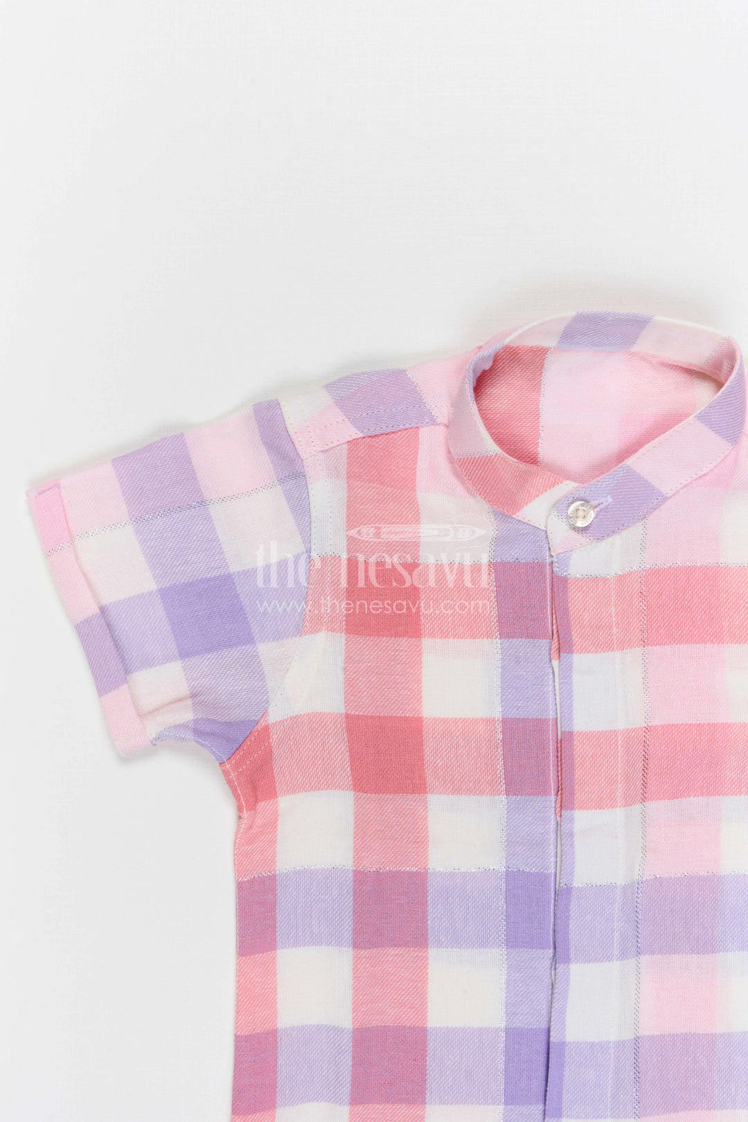 Boys Checked Cotton Shirt for Family Outings and Casual Wear