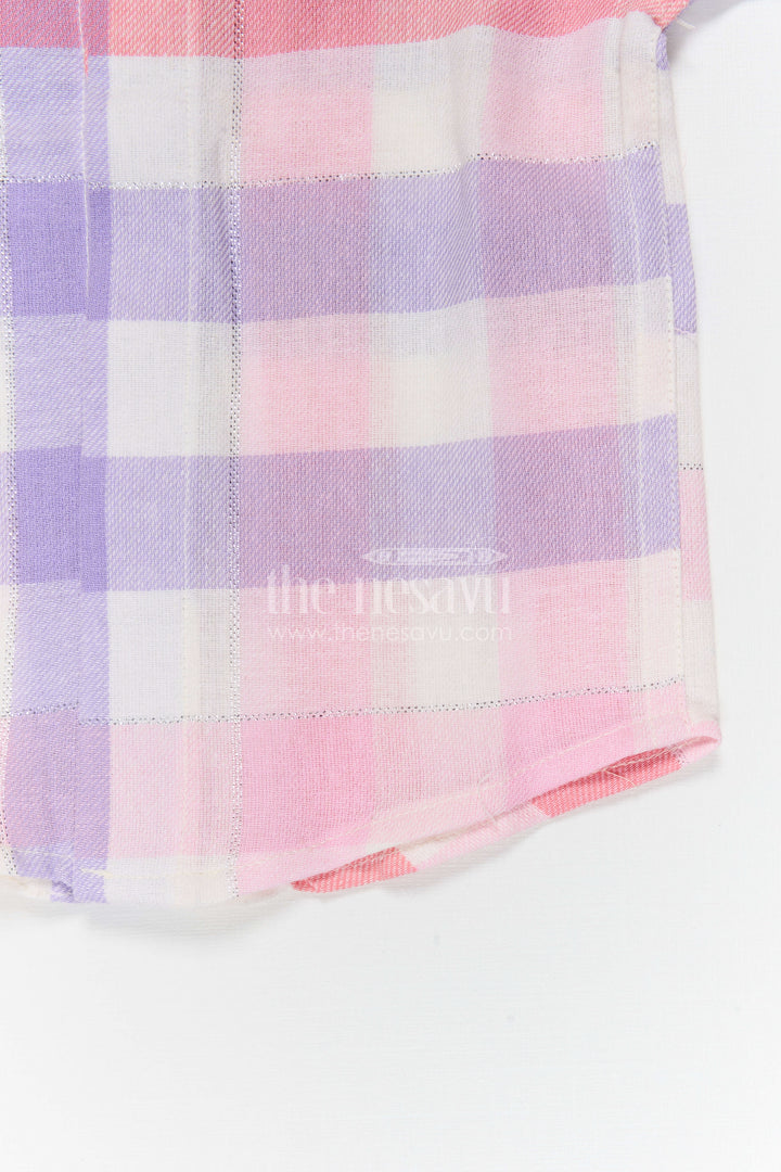 Boys Checked Cotton Shirt for Family Outings and Casual Wear