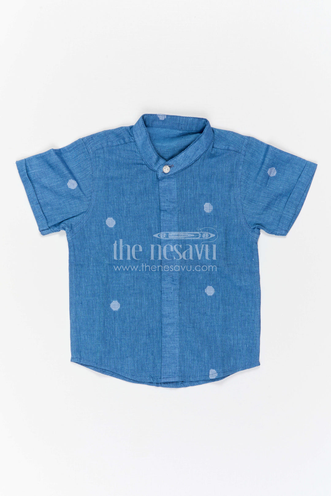 Boys Textured Cotton Shirt for Casual Outings and Holidays