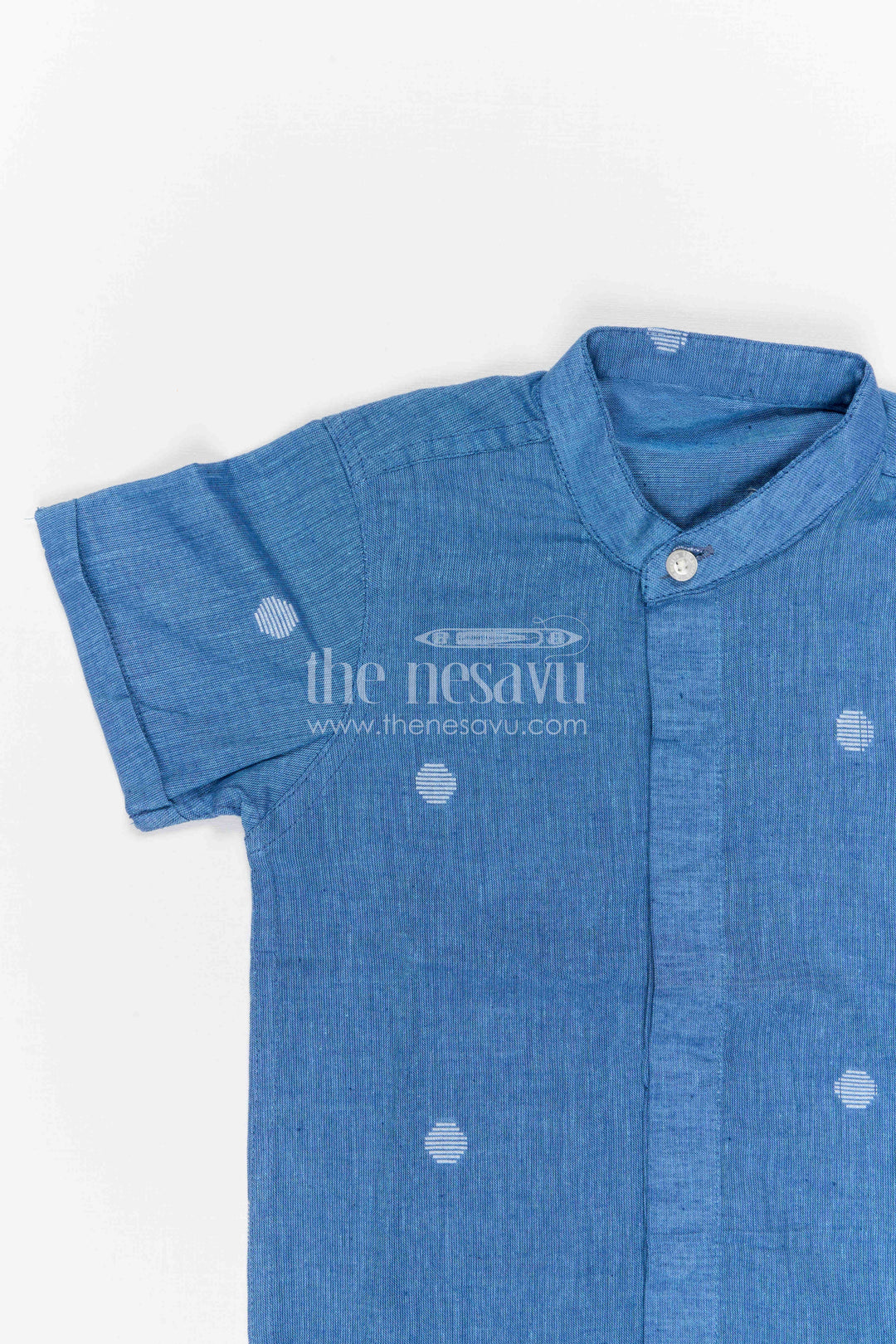 Boys Textured Cotton Shirt for Casual Outings and Holidays