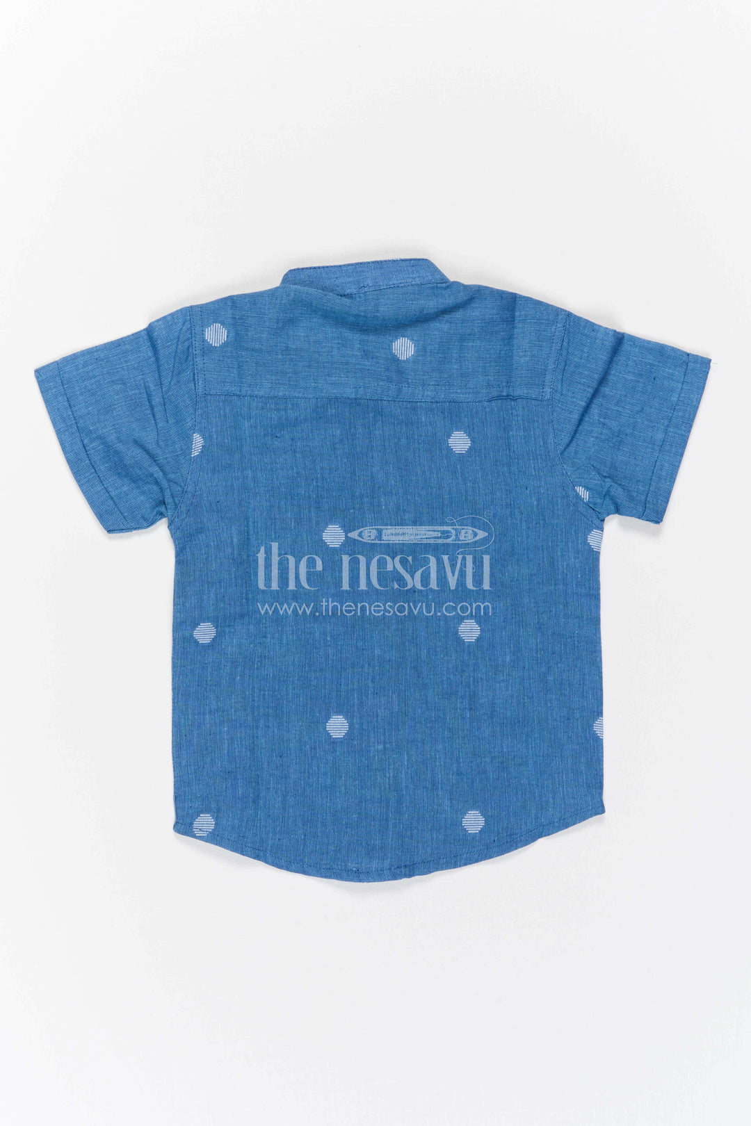 Boys Textured Cotton Shirt for Casual Outings and Holidays
