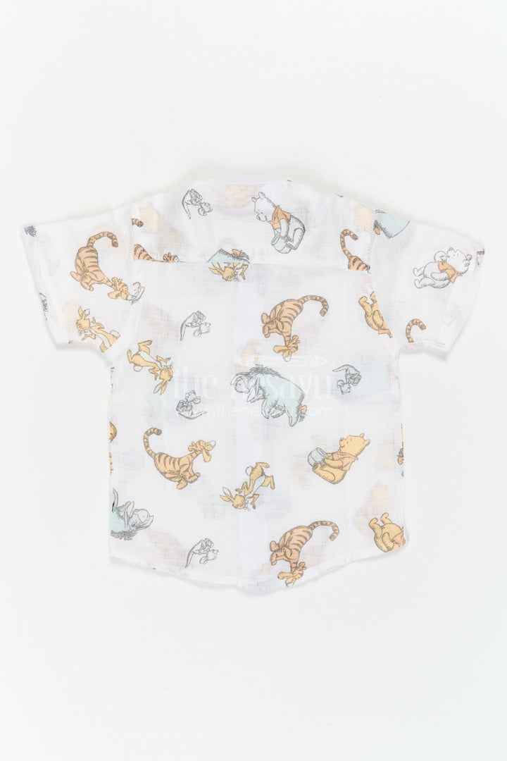 Boys Printed Cotton Shirt for Vacations and Playful Outings