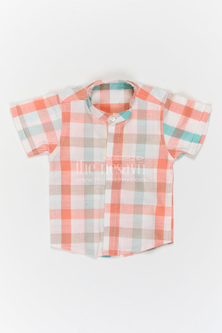 Boys Checked Shirt for Birthday Outings and Casual Celebrations