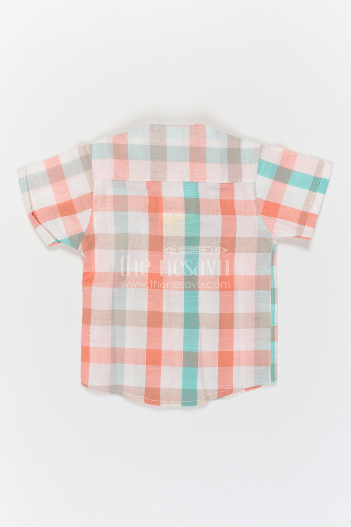 Boys Checked Shirt for Birthday Outings and Casual Celebrations