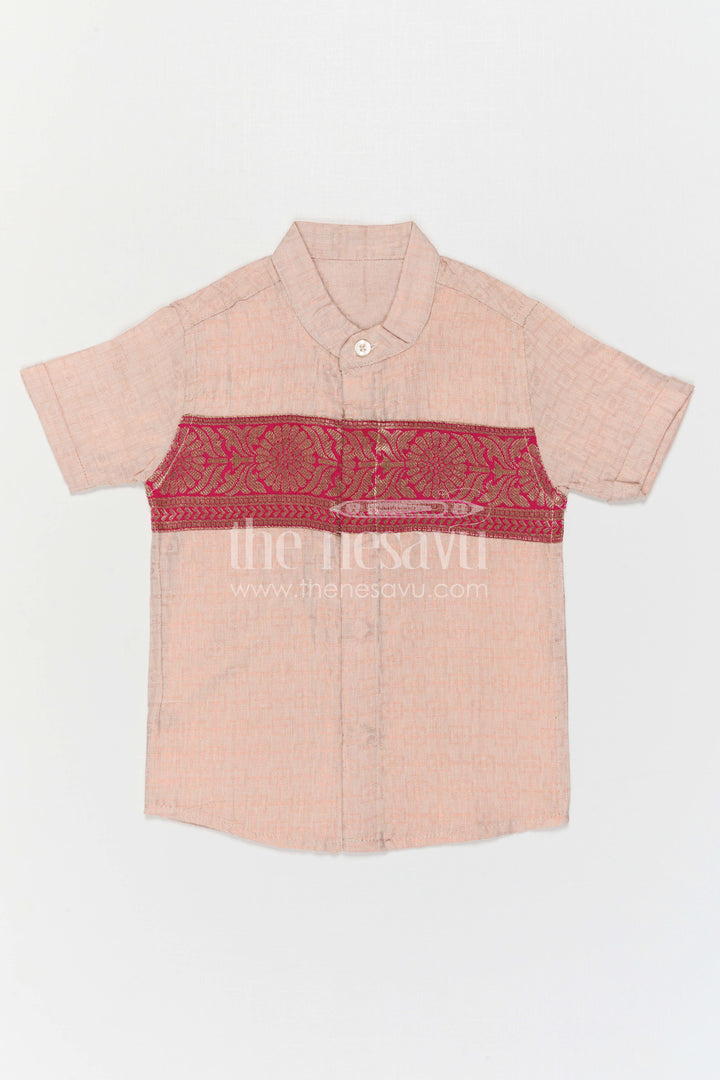 Boys Traditional Cotton Shirt for Cultural Events and Festive Wear