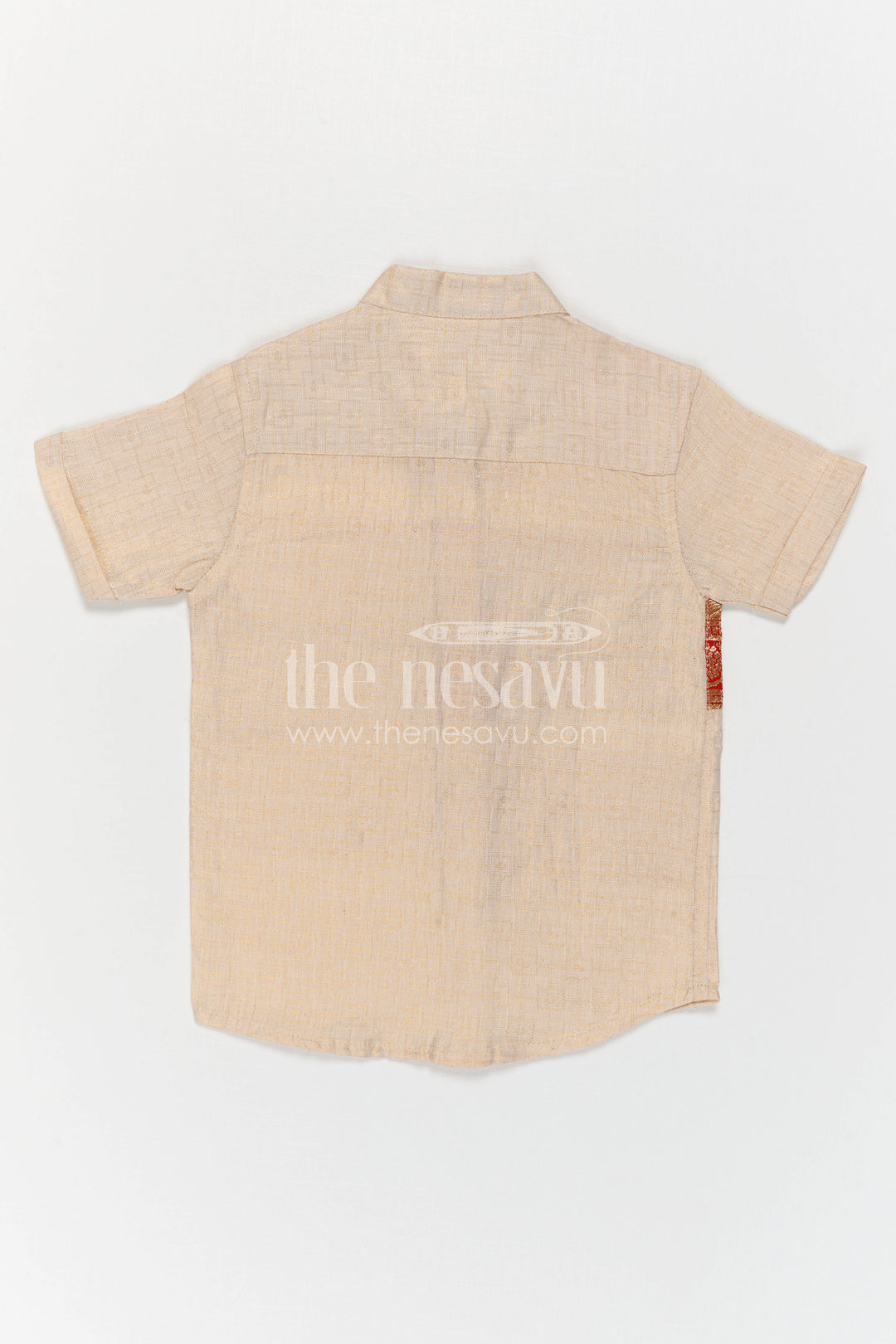 Boys Ethnic Cotton Shirt for Pooja Functions and Traditional Styling