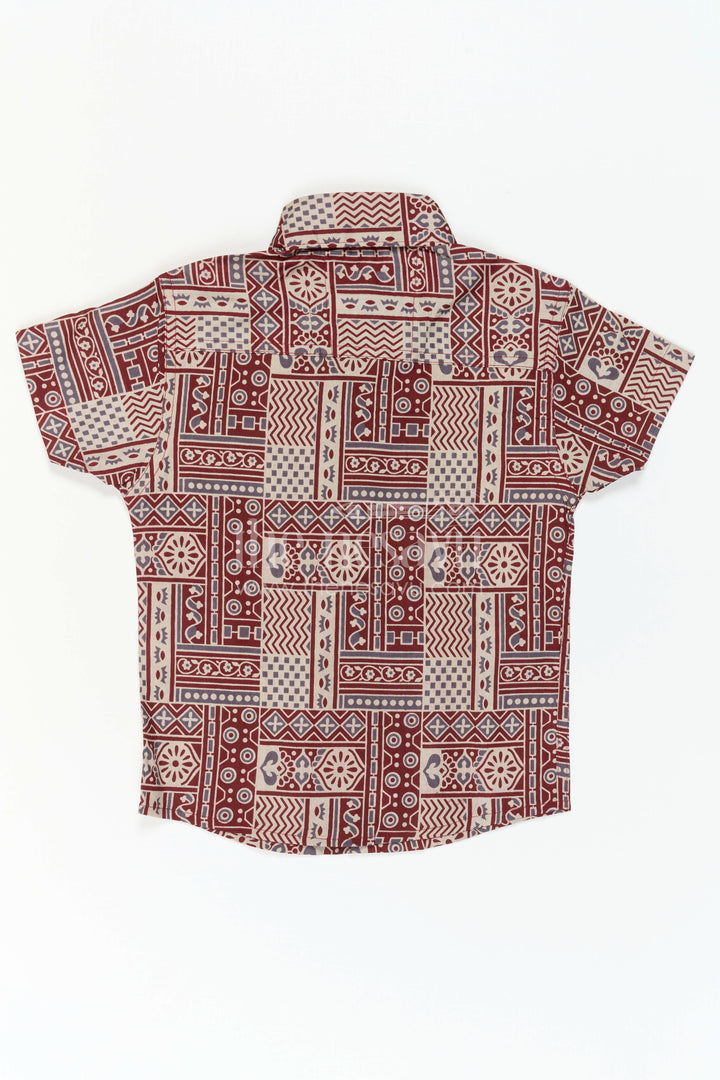 Boys Cotton Shirt for Festive Casual Wear and Family Outings