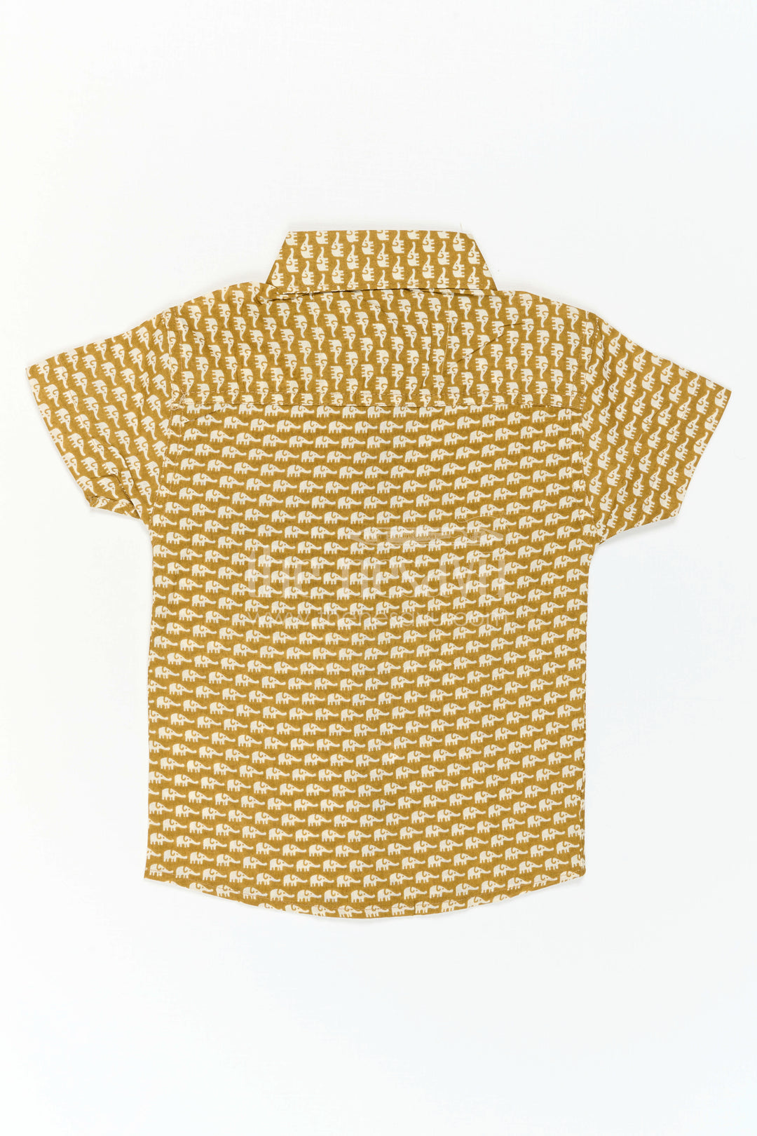 Boys Yellow Cotton Shirt for Casual Outings and Summer Wear