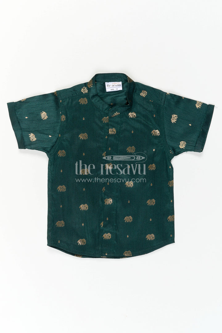 Boys Silk Shirt for Festive Celebrations and Traditional Gatherings
