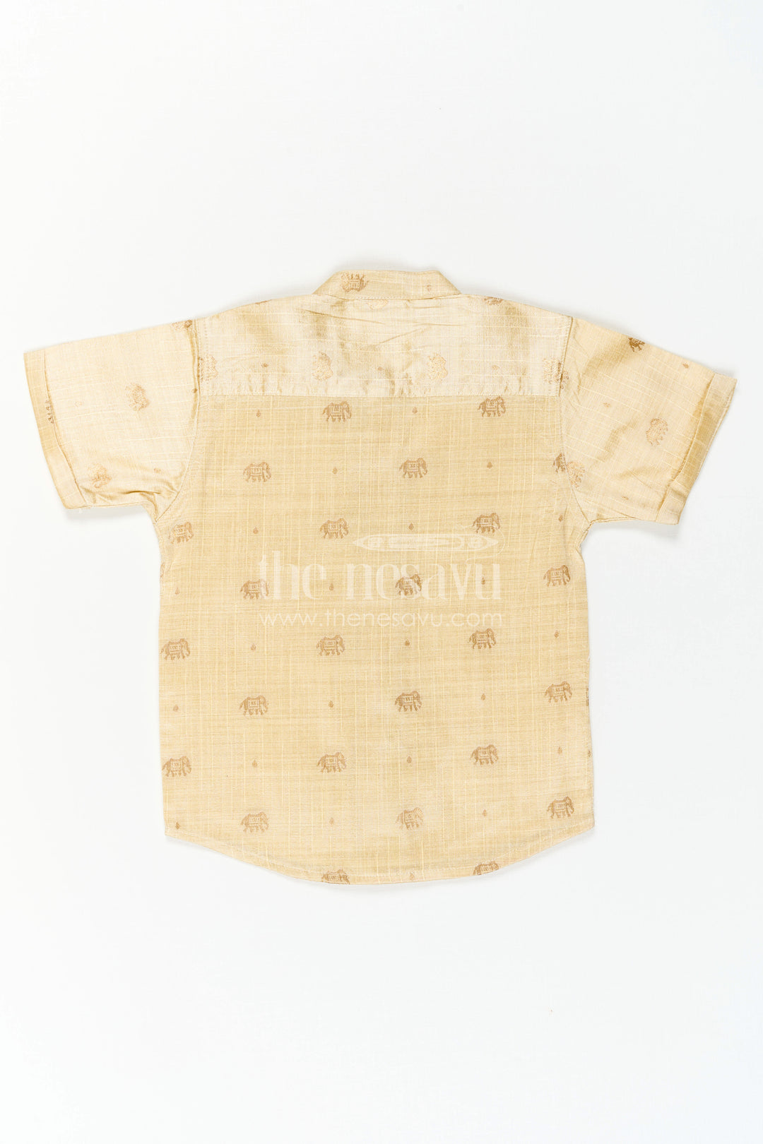 Boys Ethnic Silk Shirt for Wedding Functions and Temple Visits