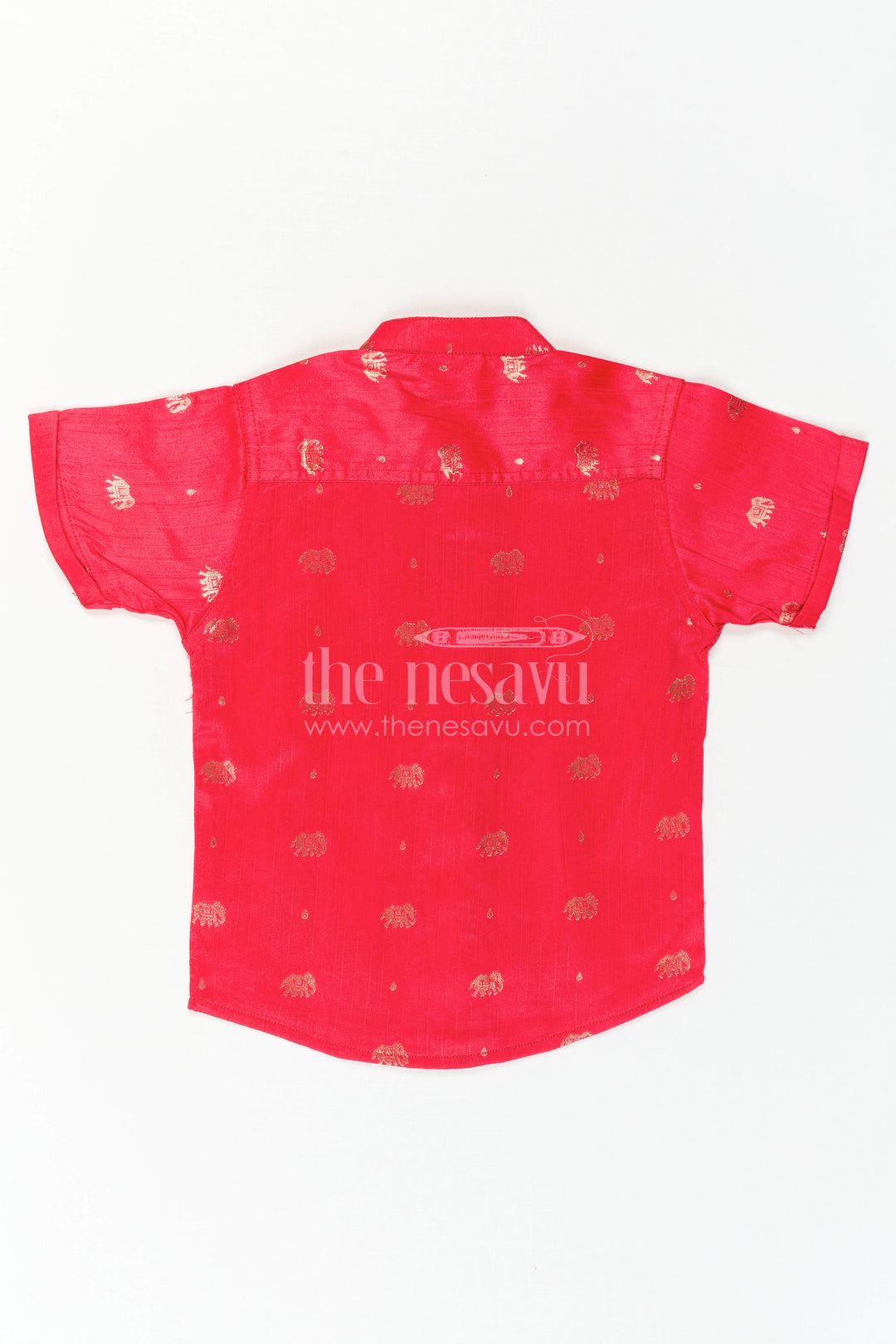 Boys Traditional Silk Shirt for Festive Photos and Cultural Events