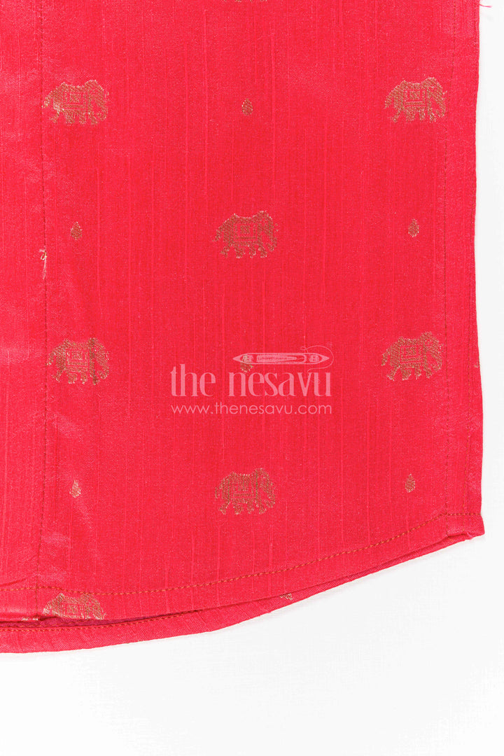 Boys Traditional Silk Shirt for Festive Photos and Cultural Events