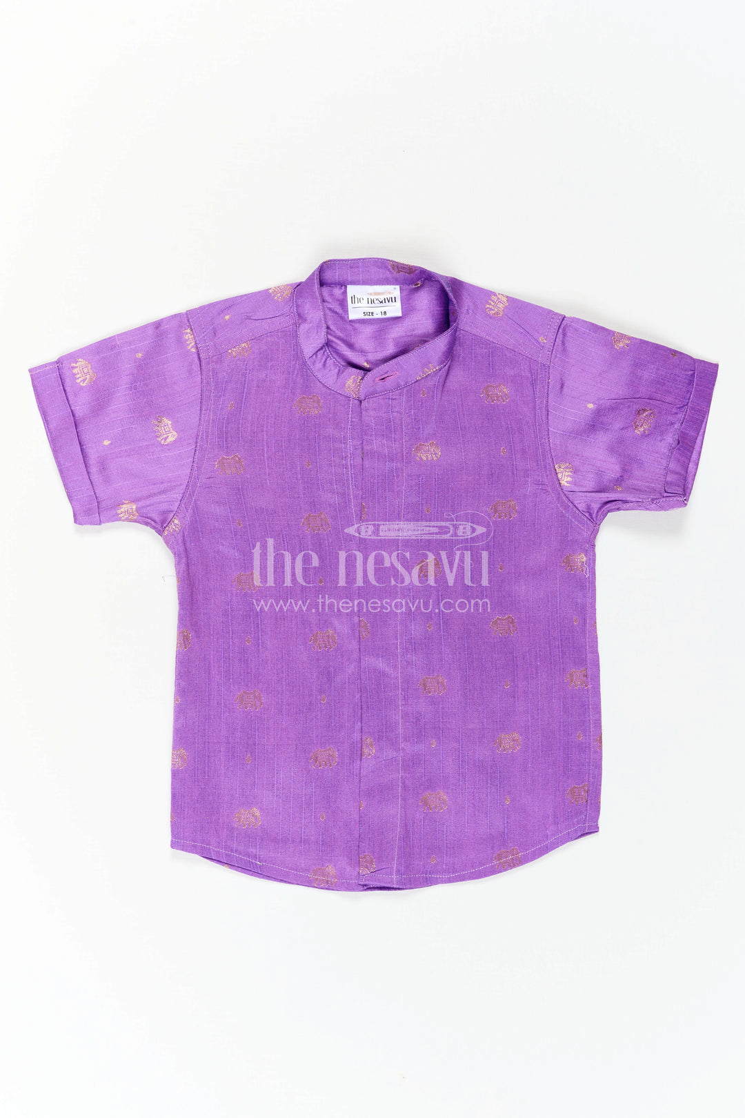 Boys Raw Silk Shirt for Festive Family Celebrations and Weddings