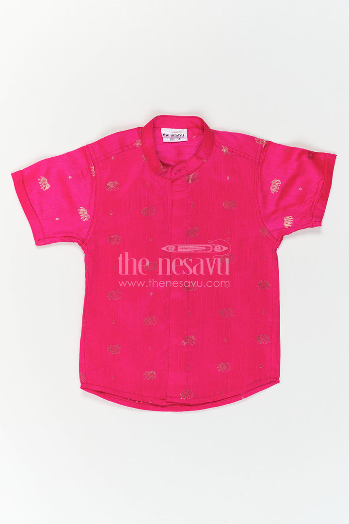 Boys Ethnic Silk Shirt for Festive Traditions and Cultural Functions