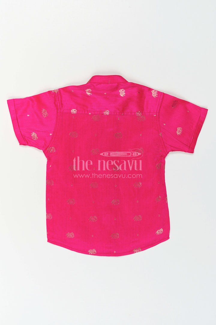 Boys Ethnic Silk Shirt for Festive Traditions and Cultural Functions